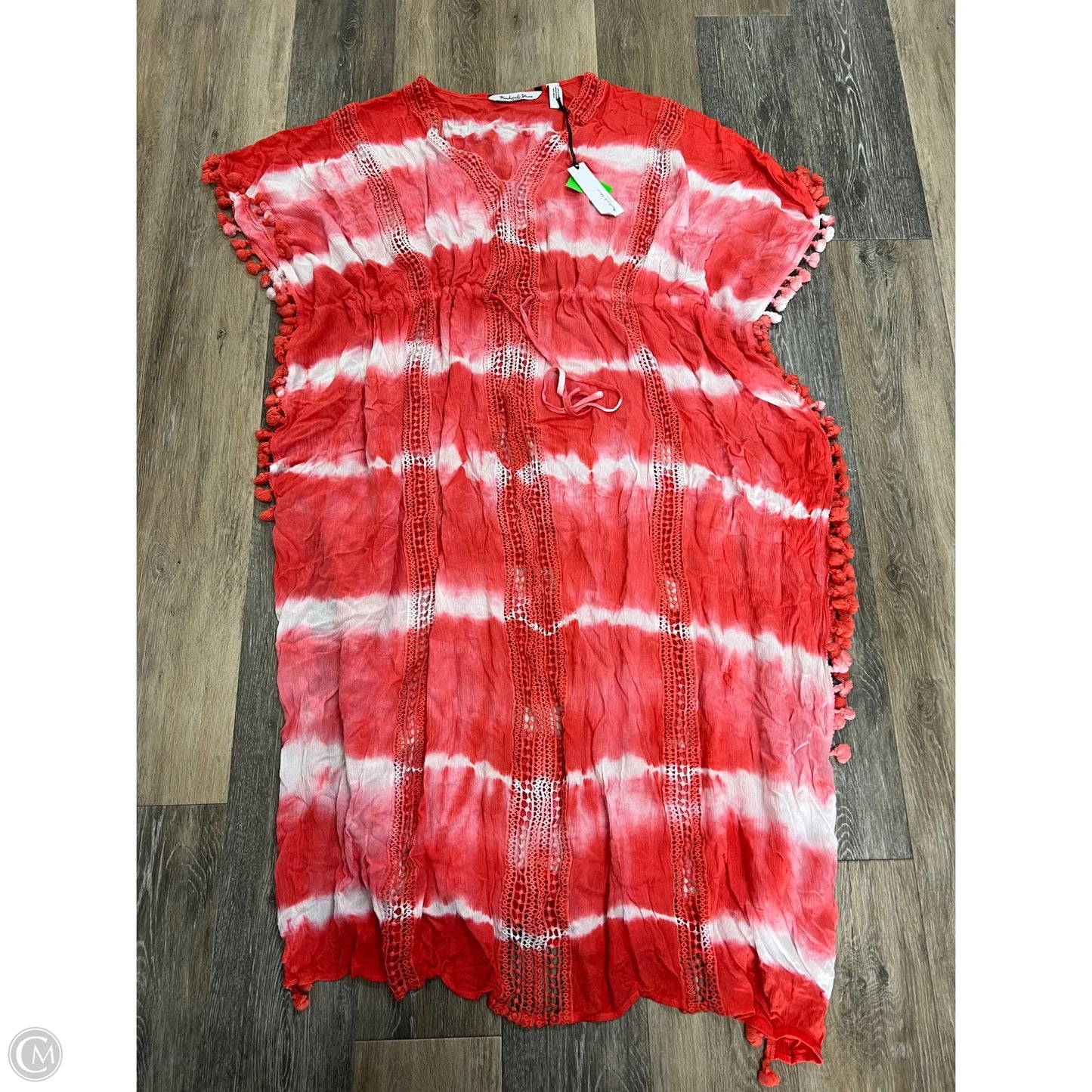 Swimwear Cover-up By Michael Stars In Red & White, Size: Osfm