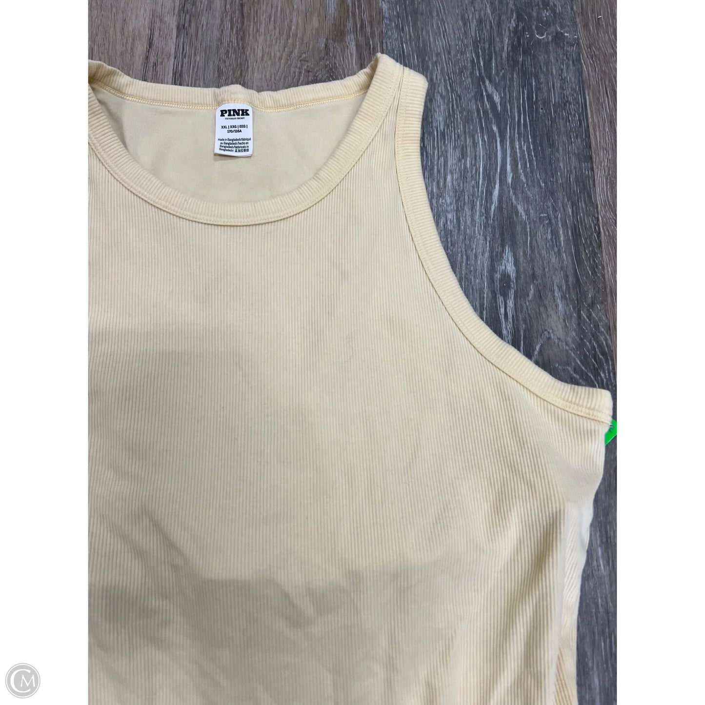 Tank Top By Pink In Yellow, Size: Xxl
