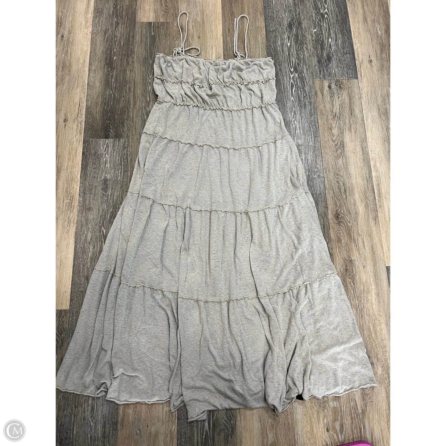 Dress Casual Maxi By Free People In Grey, Size: L