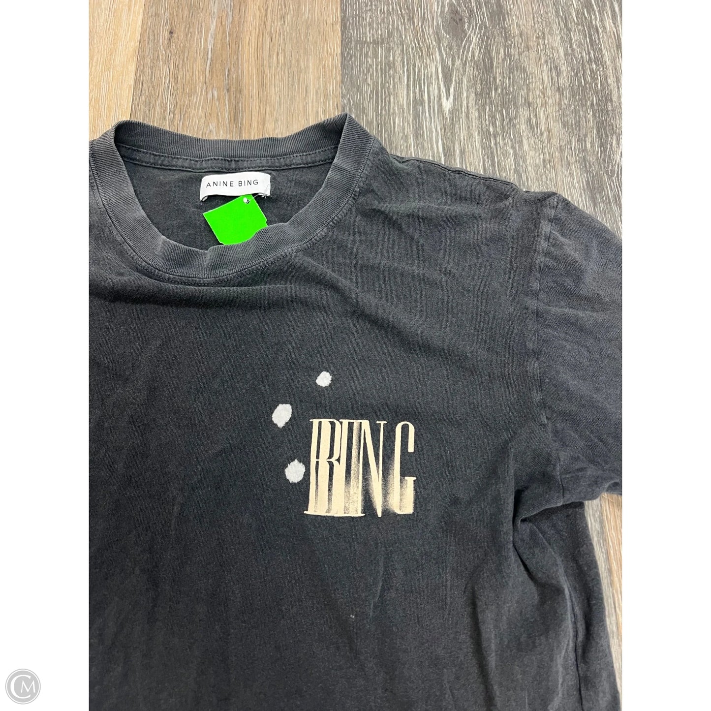Top Short Sleeve By Anine Bing In Grey, Size: Xs