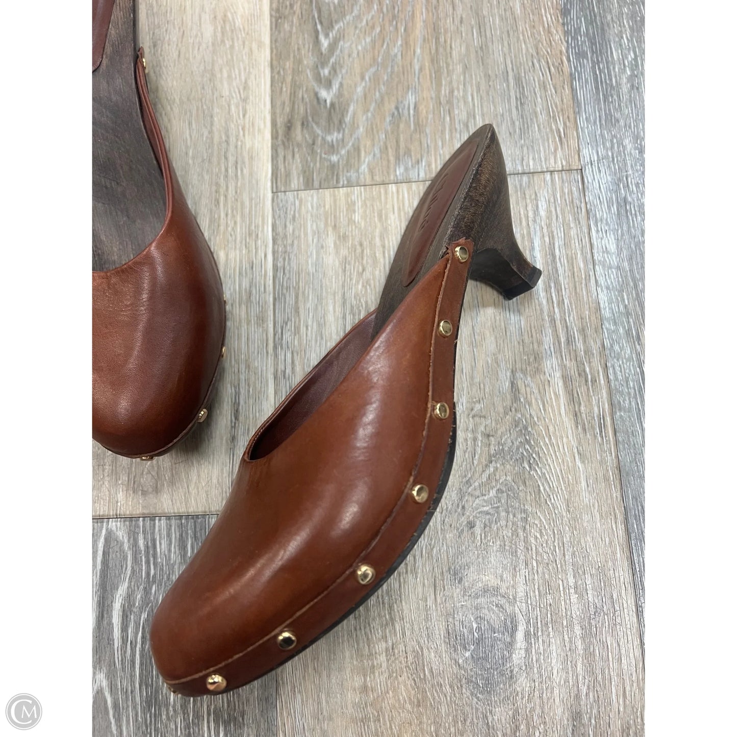 Shoes Luxury Designer By Chloe In Brown, Size: 8