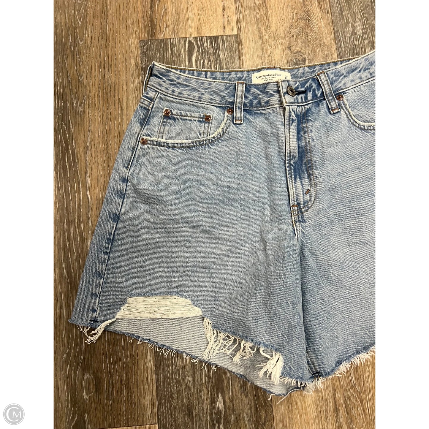 Shorts By Abercrombie And Fitch In Blue Denim, Size: 4