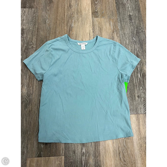 Athletic Top Short Sleeve By Athleta In Blue, Size: Xl