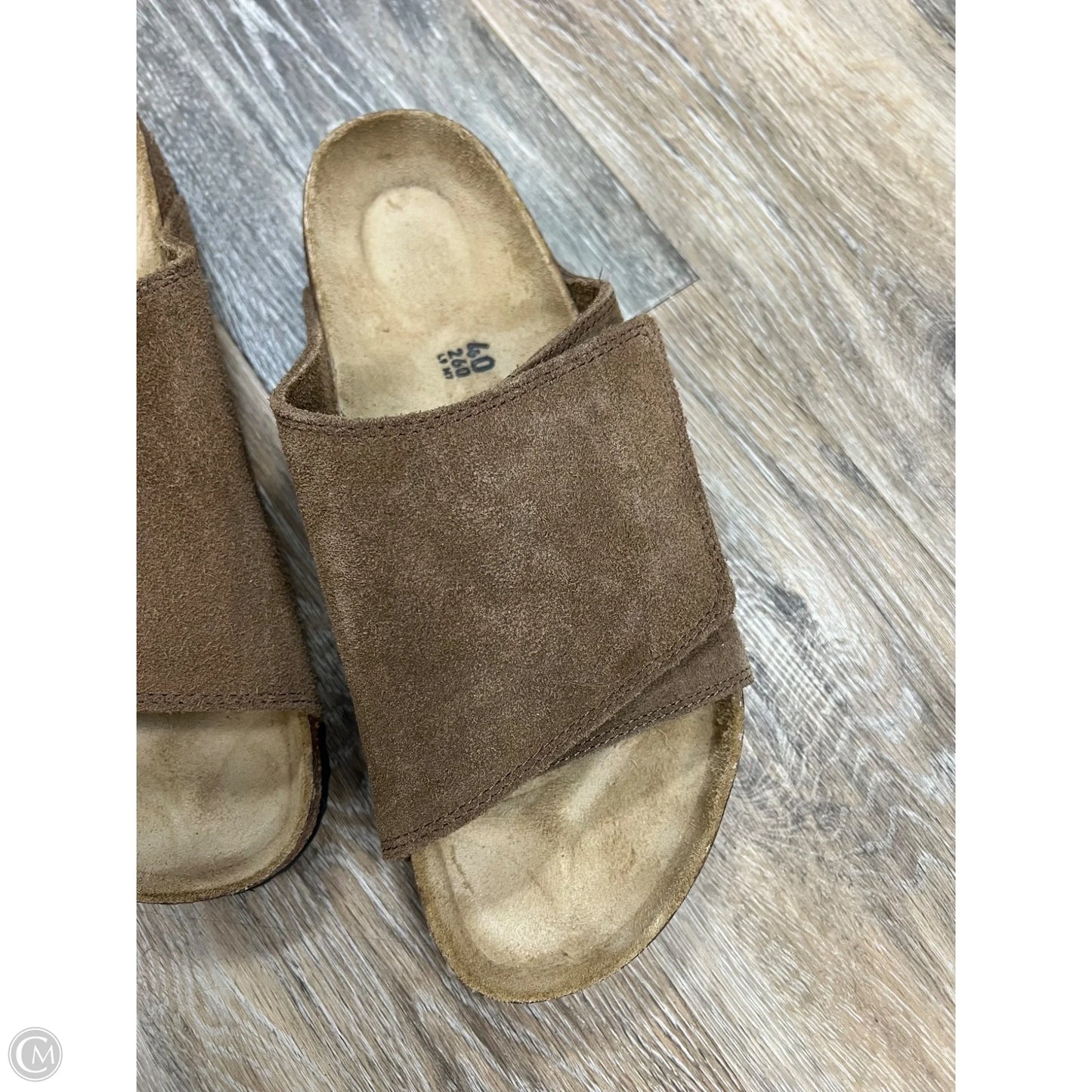 Sandals Flats By Birkenstock In Brown, Size: 9