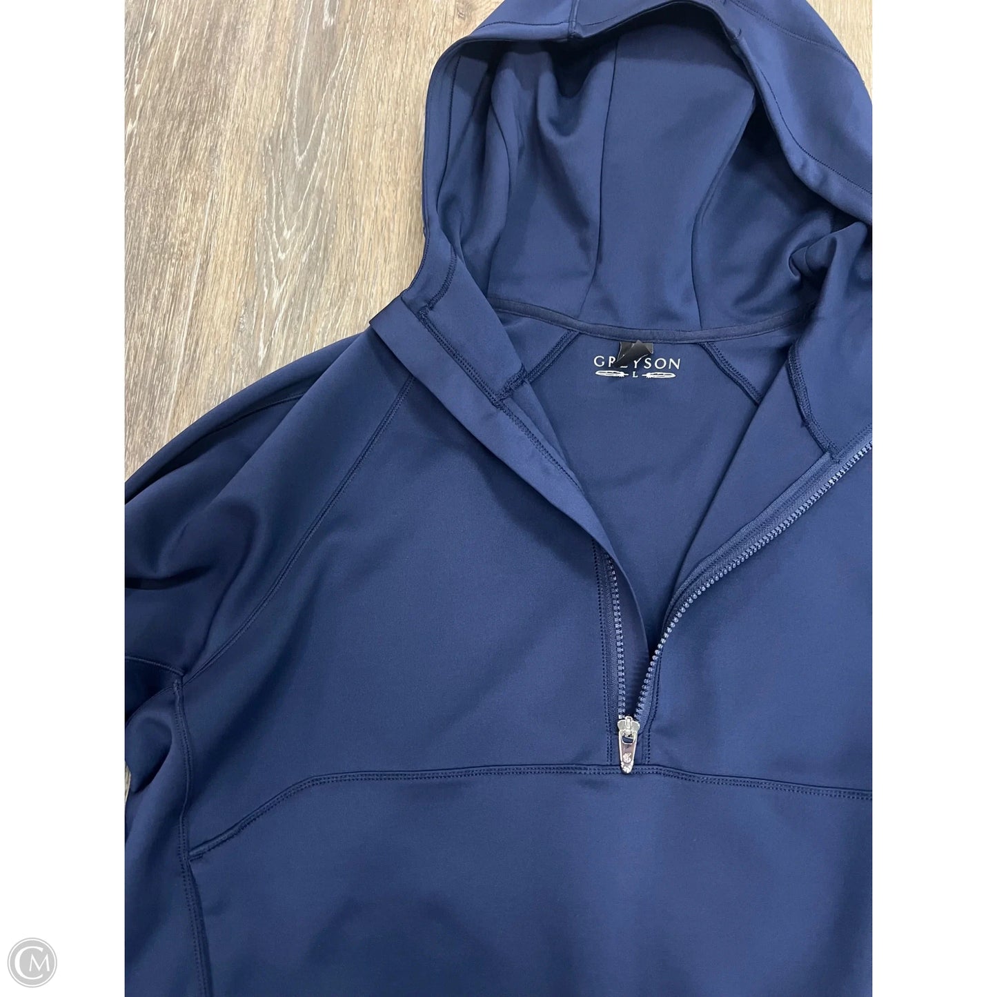 Athletic Top Long Sleeve By Greyson Golf In Navy, Size: L