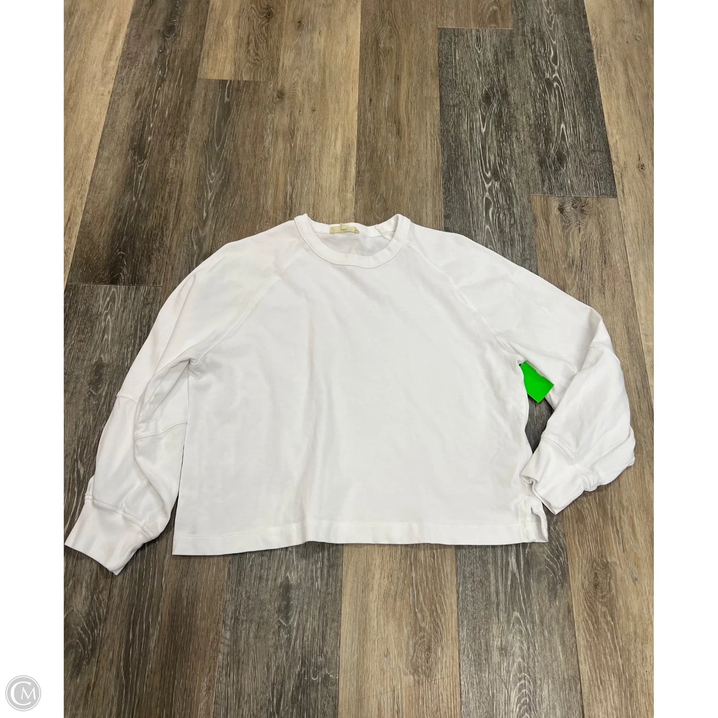 Top Long Sleeve By Madewell In White, Size: M