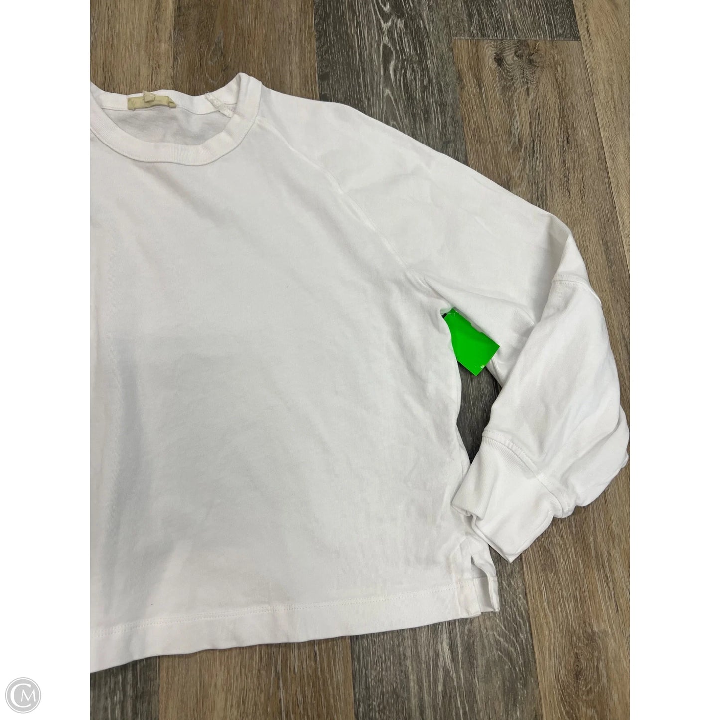 Top Long Sleeve By Madewell In White, Size: M