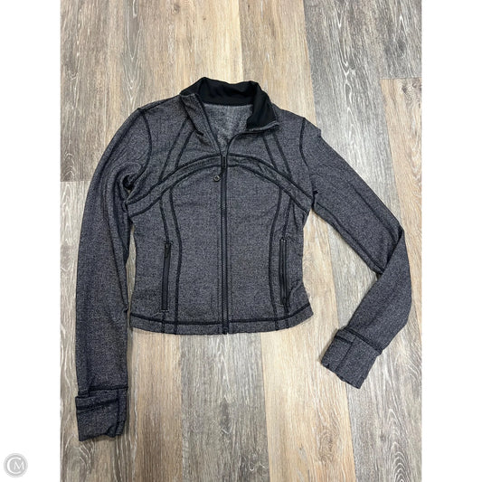 Athletic Jacket By Lululemon In Grey, Size: 6