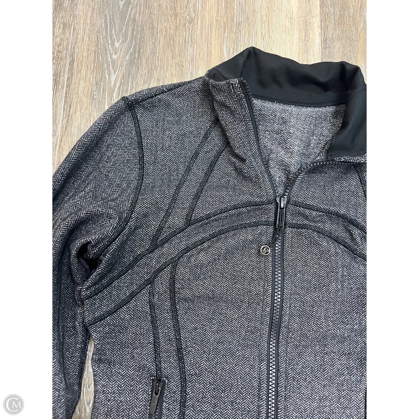 Athletic Jacket By Lululemon In Grey, Size: 6