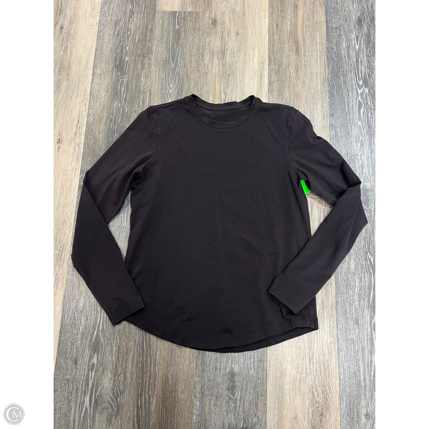 Athletic Top Long Sleeve Crewneck By Lululemon In Brown, Size: M