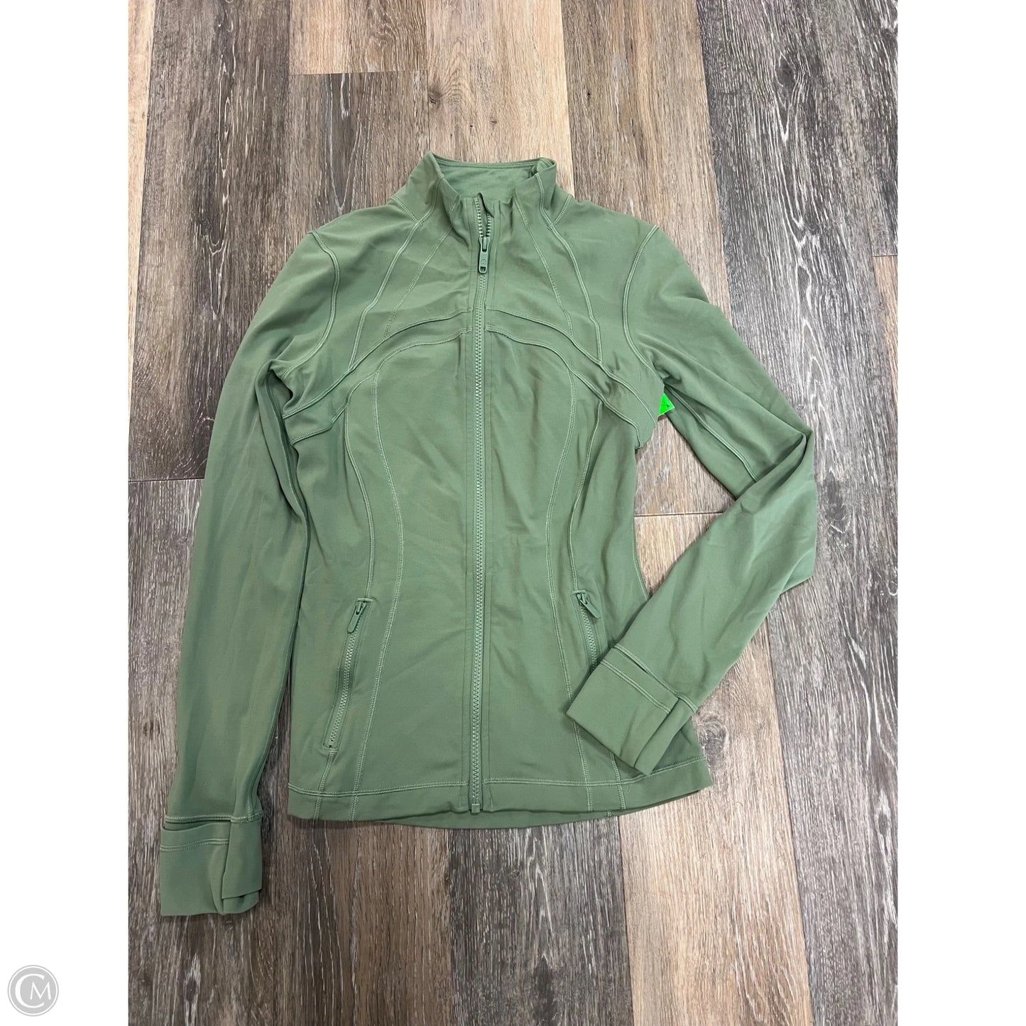 Athletic Jacket By Lululemon In Green, Size: 8