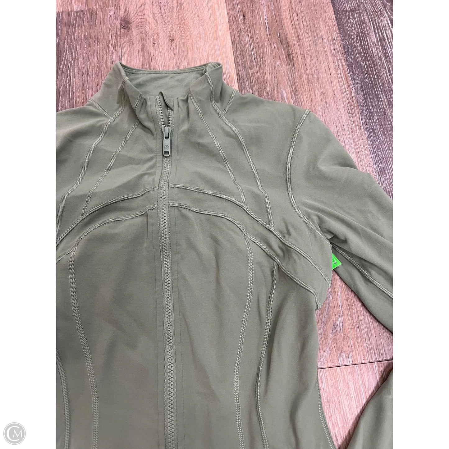 Athletic Jacket By Lululemon In Green, Size: 8
