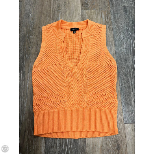 Top Sleeveless By Express In Orange, Size: Xs