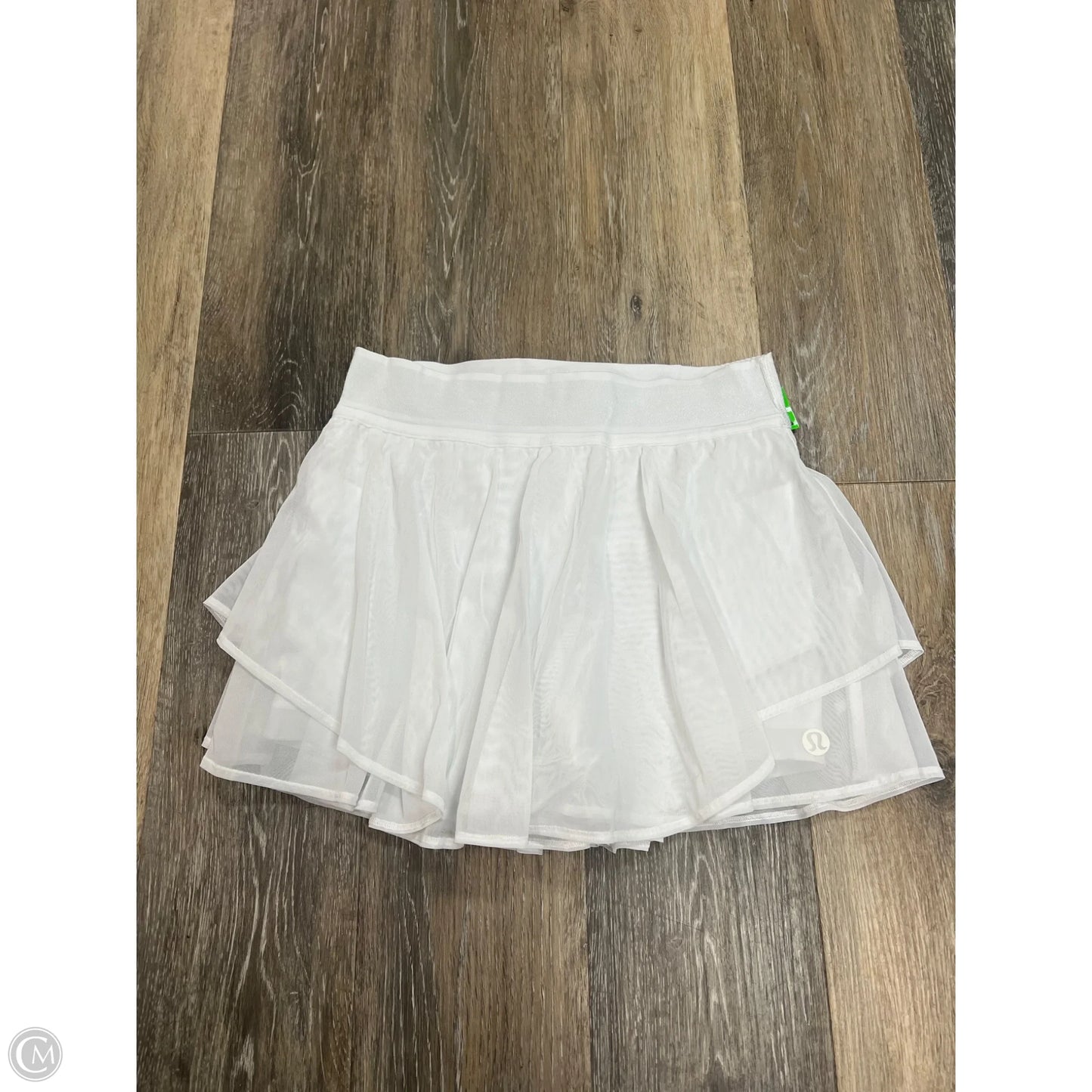 Athletic Skort By Lululemon In White, Size: 6