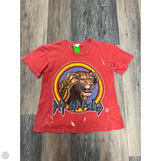 Top Short Sleeve By Made Worn In Orange, Size: S