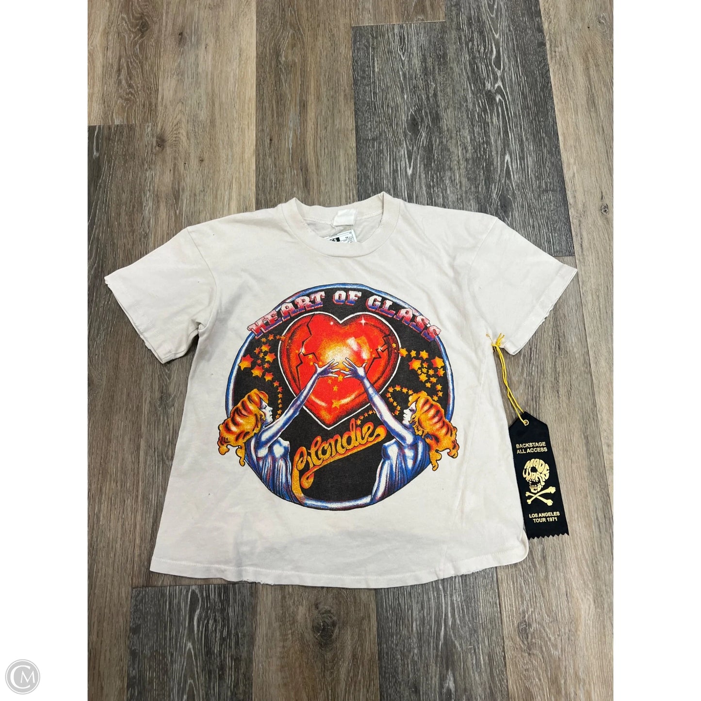 Top Short Sleeve By Made Worn In Cream, Size: Xs