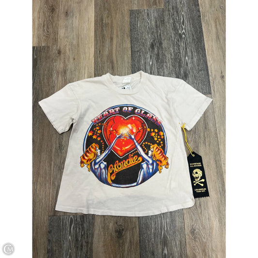 Top Short Sleeve By Made Worn In Cream, Size: Xs