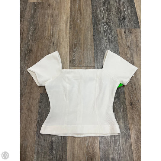 Blouse Short Sleeve By Finders In White, Size: M