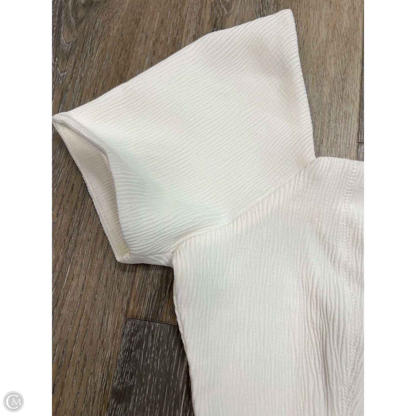 Blouse Short Sleeve By Finders In White, Size: M