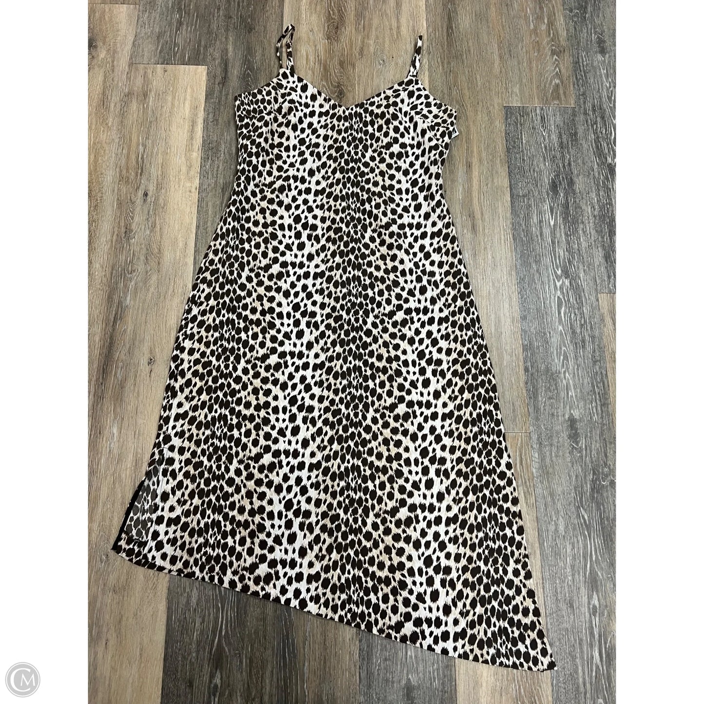 -Dress Party Midi By Club Monaco In Animal Print, Size: 8