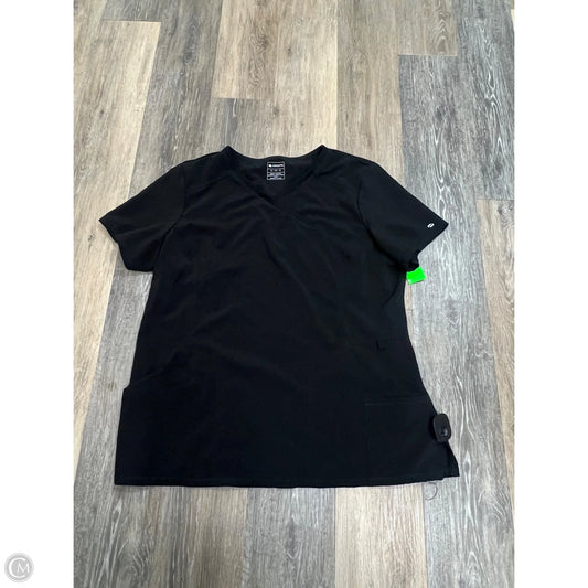 Scrub Top Short Sleeve By Infinity In Black, Size: Xl