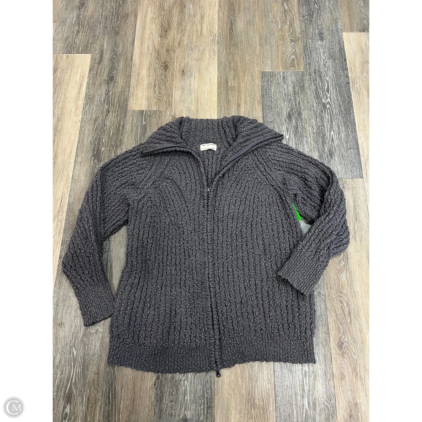 Sweater Cardigan By We The Free In Grey, Size: M
