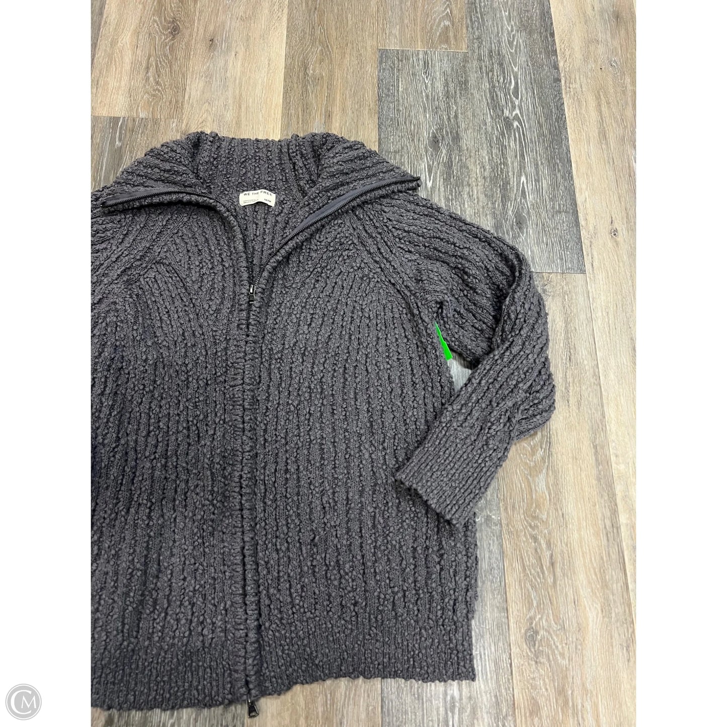 Sweater Cardigan By We The Free In Grey, Size: M