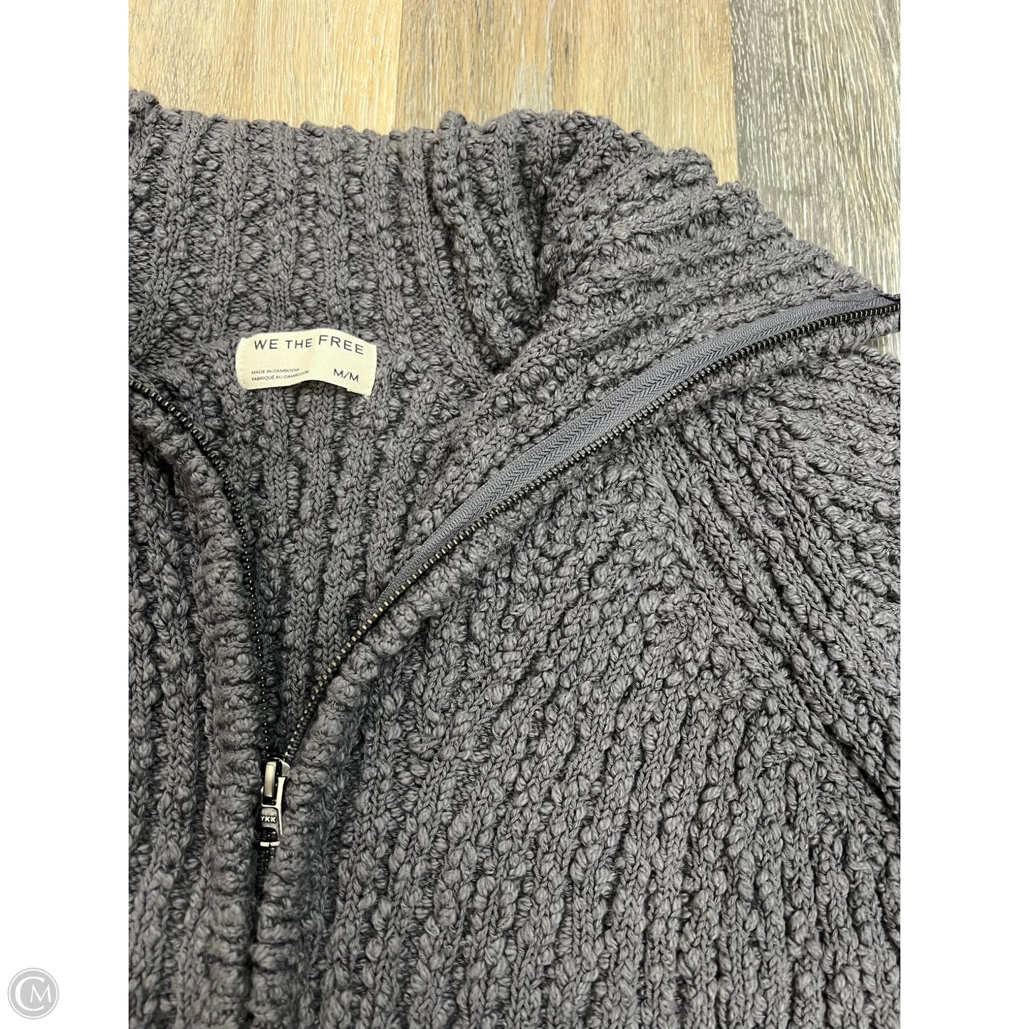 Sweater Cardigan By We The Free In Grey, Size: M
