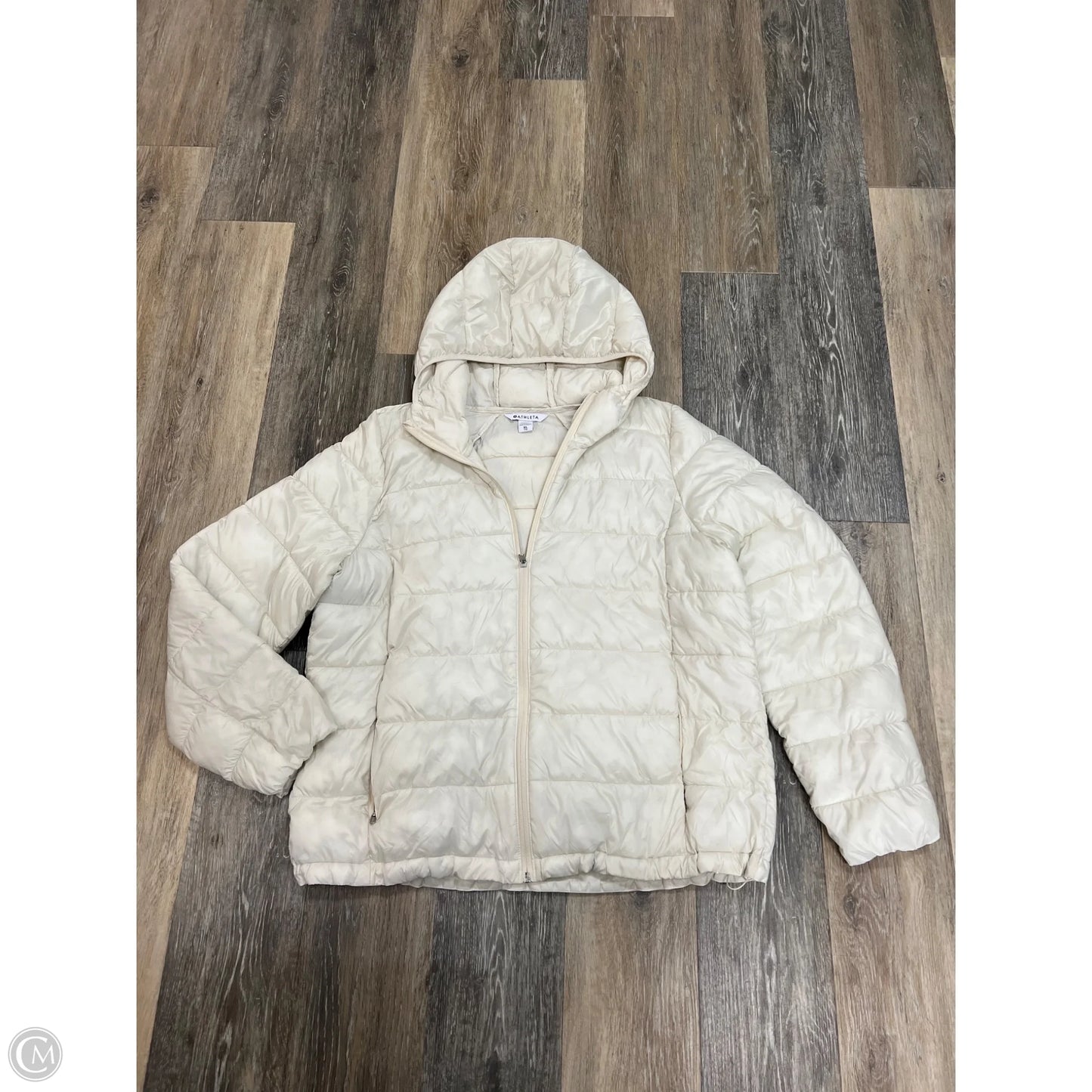 Jacket Puffer & Quilted By Athleta In Cream, Size: Xl