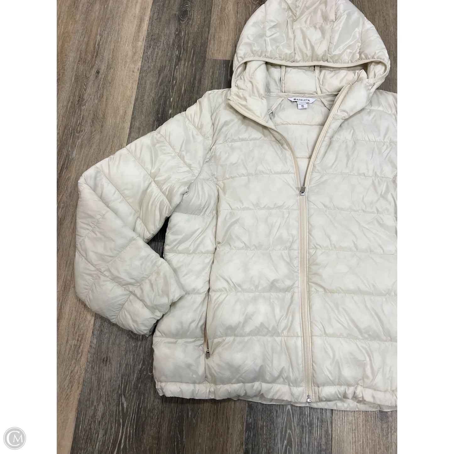 Jacket Puffer & Quilted By Athleta In Cream, Size: Xl