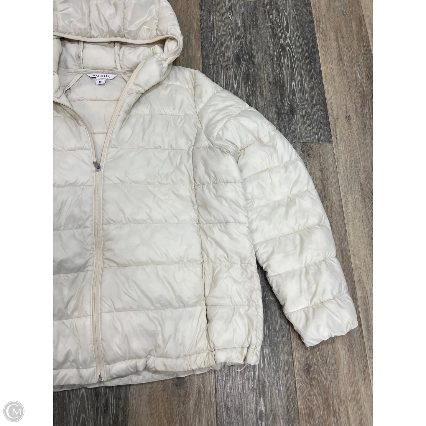 Jacket Puffer & Quilted By Athleta In Cream, Size: Xl