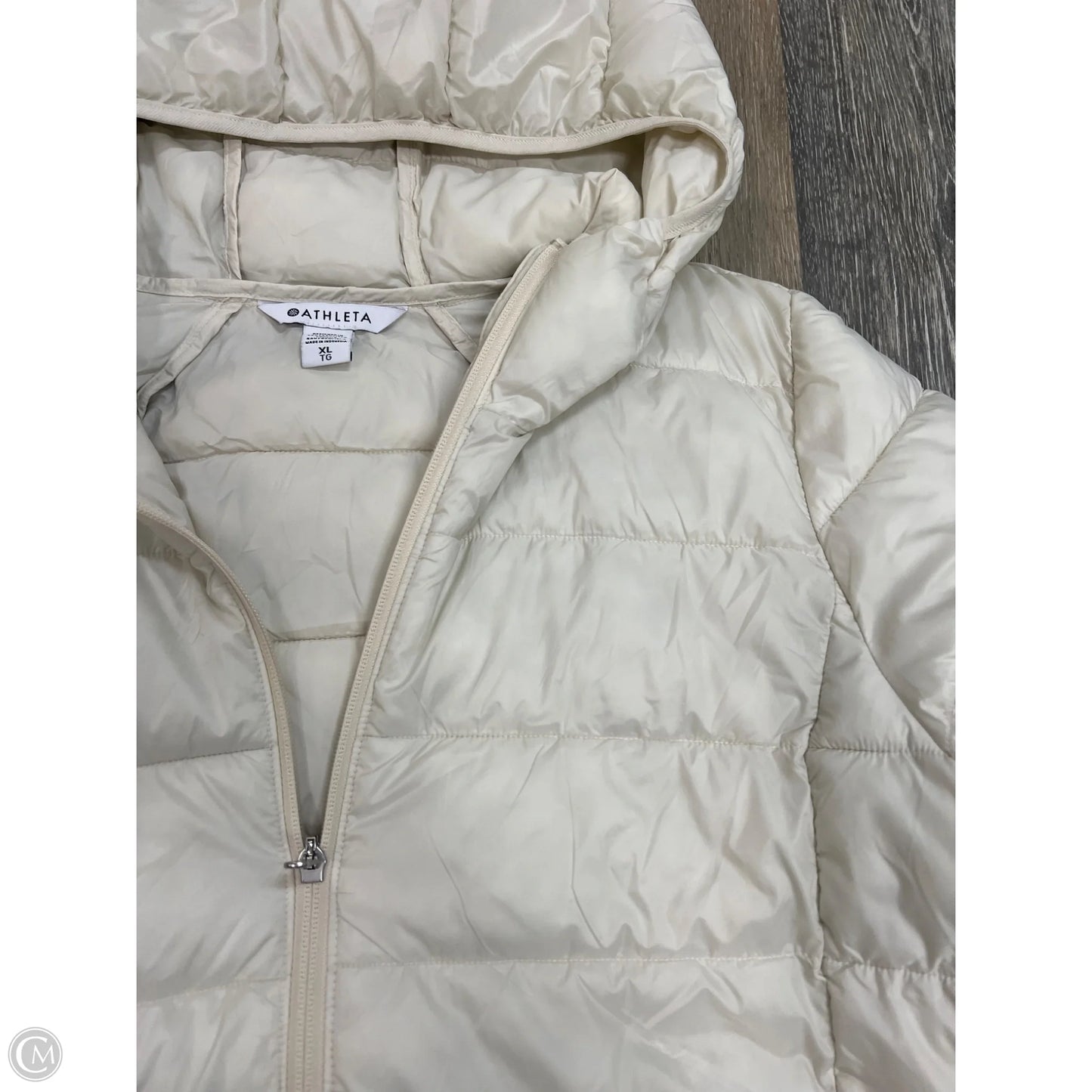 Jacket Puffer & Quilted By Athleta In Cream, Size: Xl
