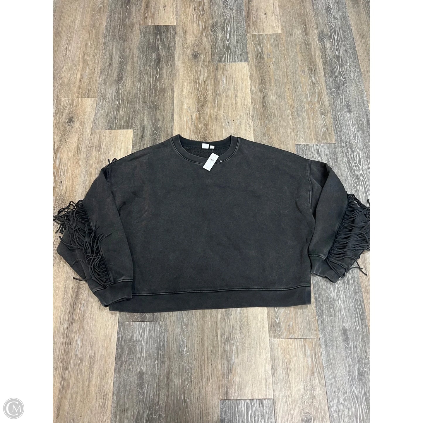 Sweatshirt Crewneck By Gap In Grey, Size: Xl