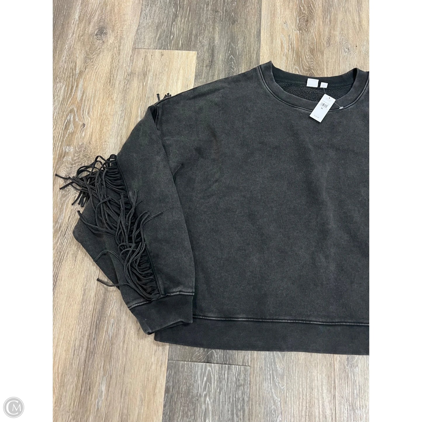 Sweatshirt Crewneck By Gap In Grey, Size: Xl