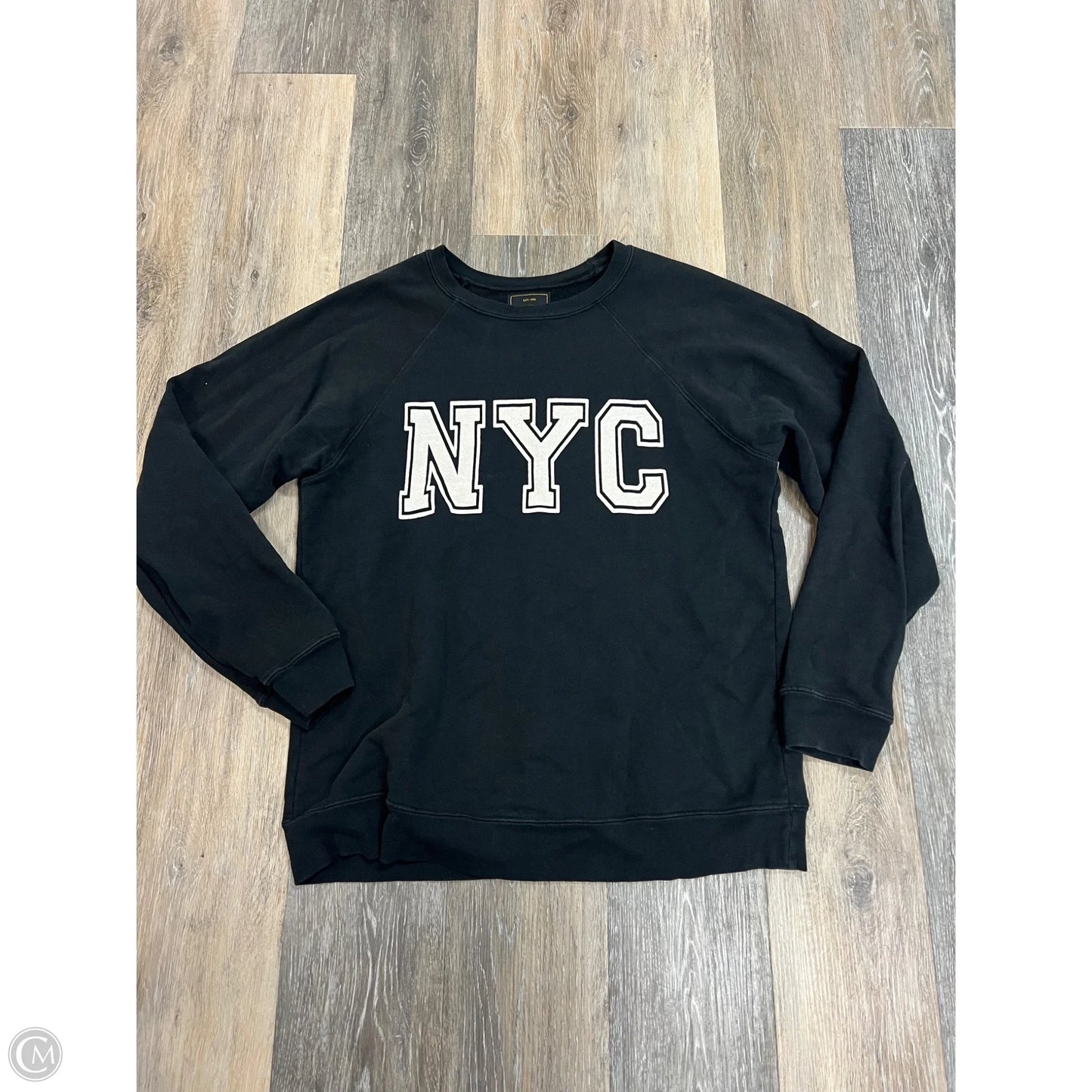 Sweatshirt Crewneck By Retrobrand In Grey, Size: M