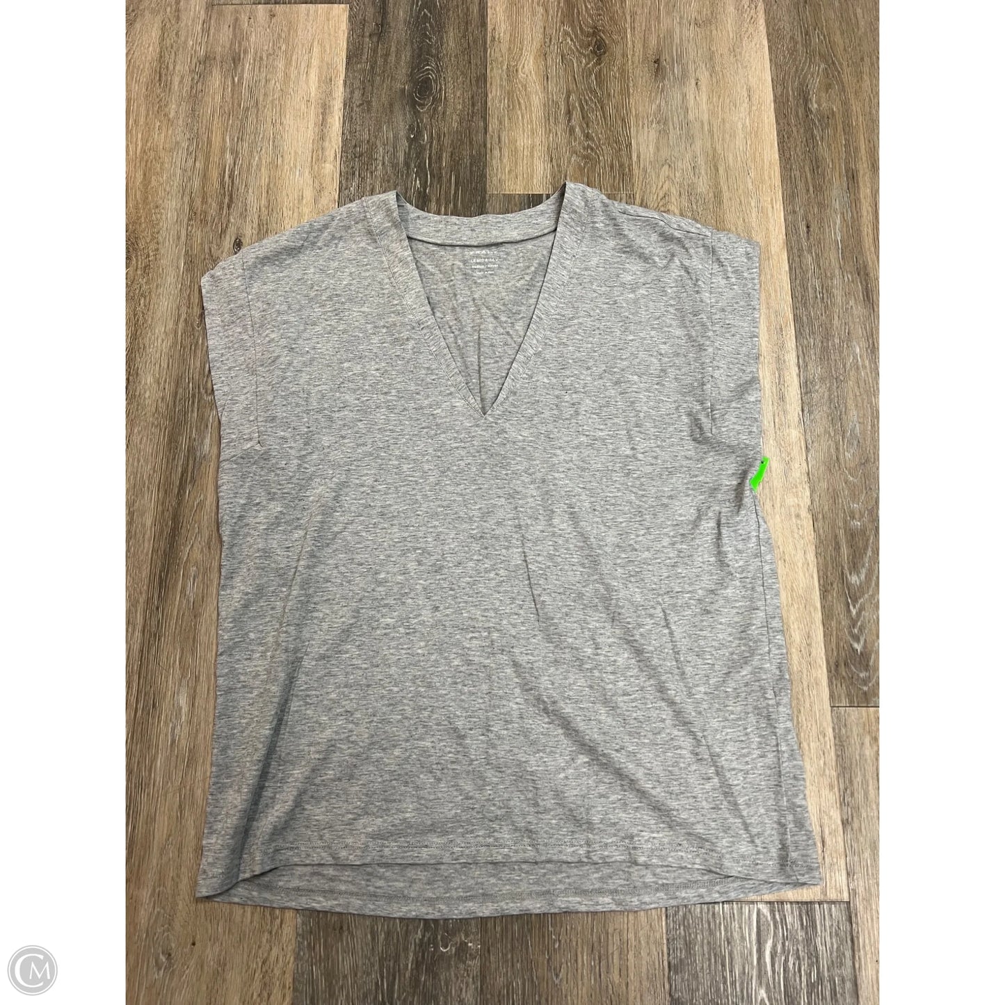 Top Short Sleeve By Frame In Grey, Size: M