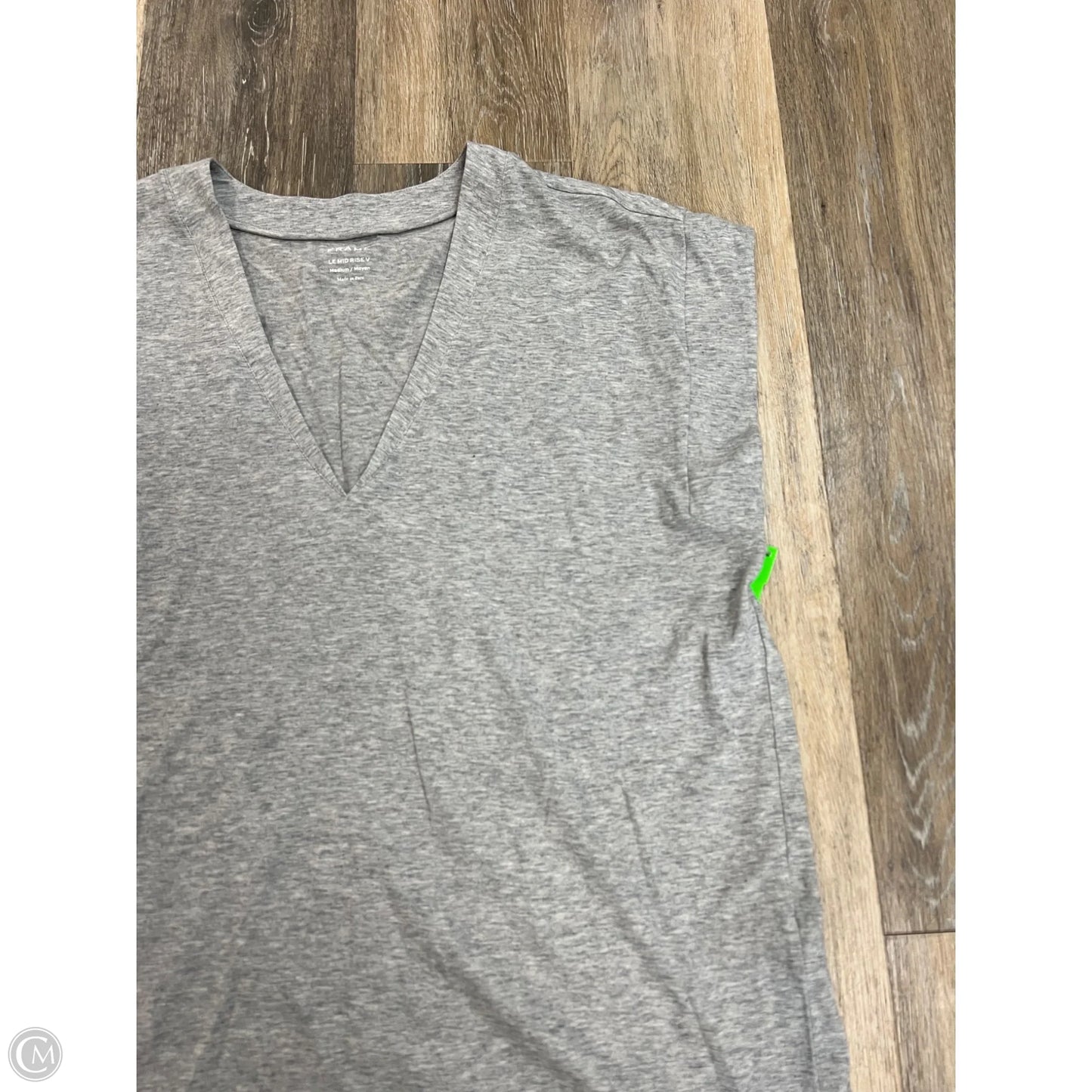Top Short Sleeve By Frame In Grey, Size: M