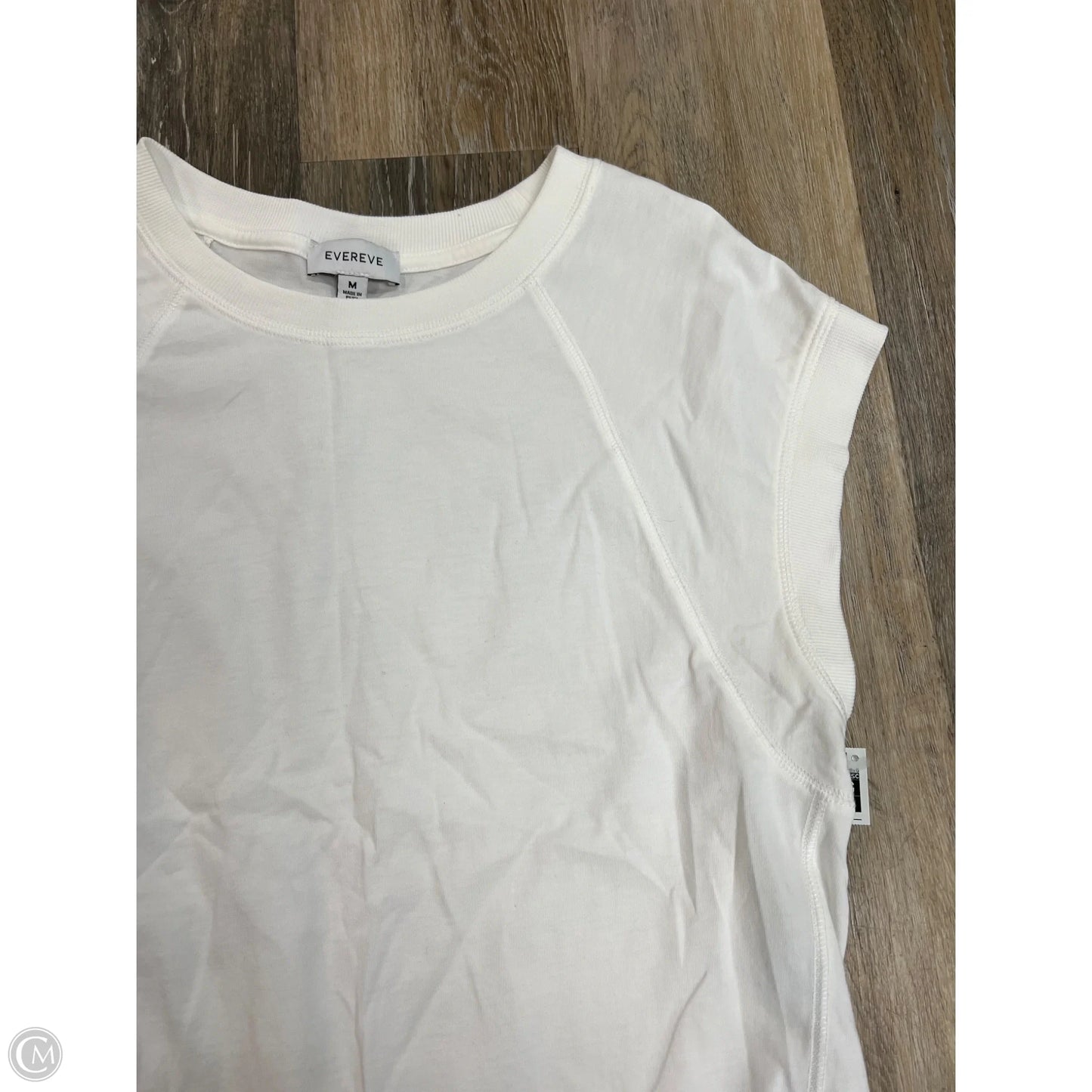 Top Short Sleeve By Evereve In White, Size: M
