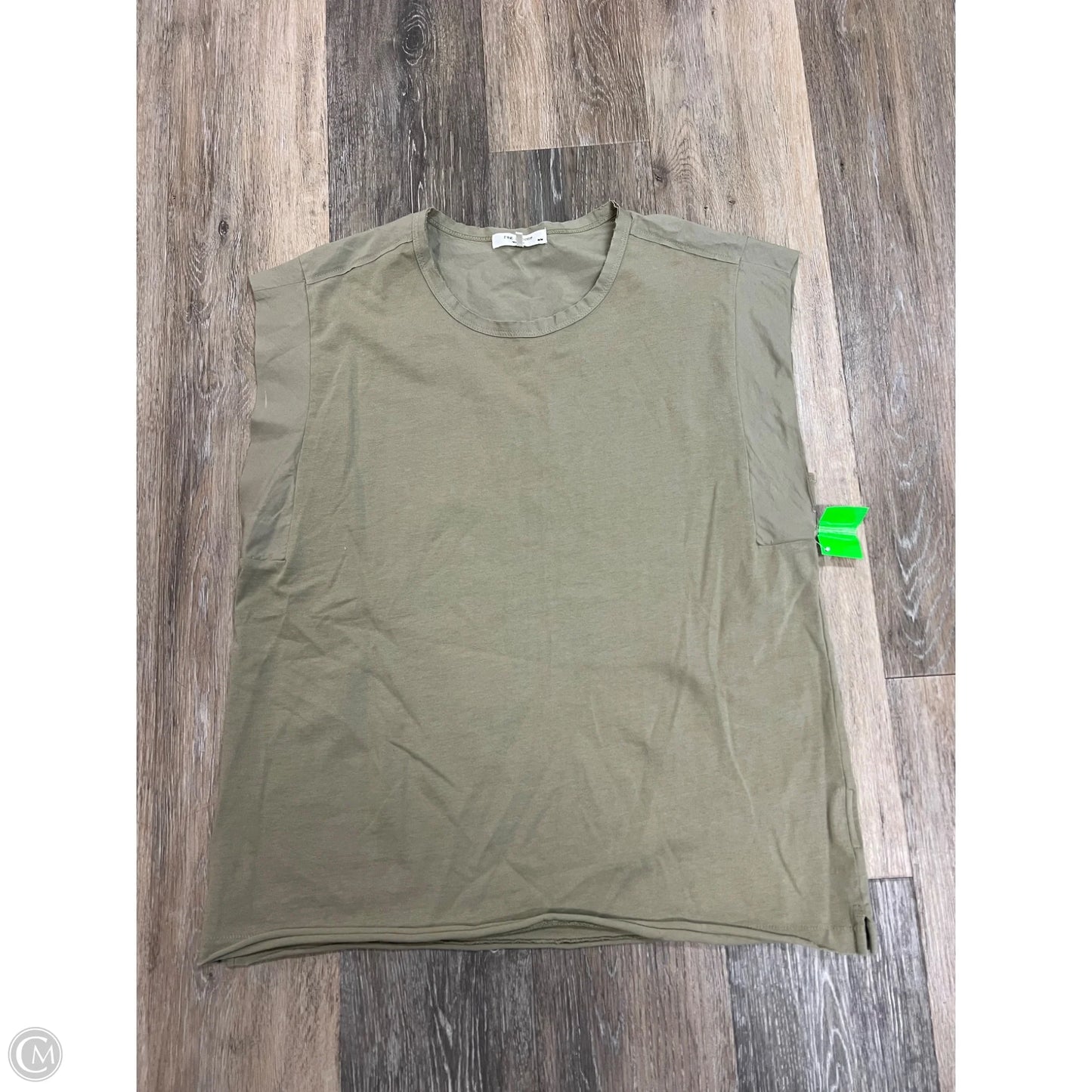 Top Short Sleeve By Rag And Bone In Green, Size: M