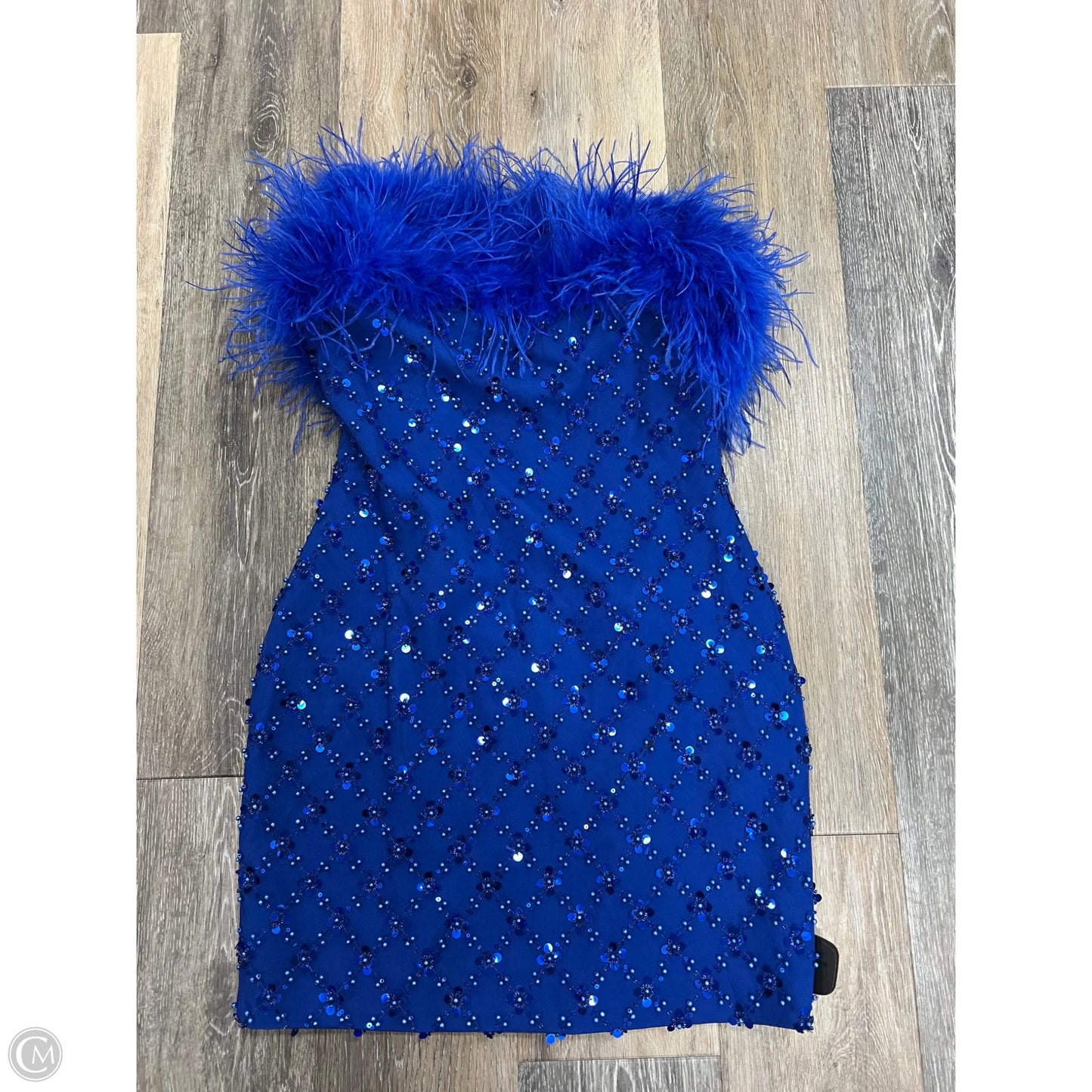 Dress Party Short By Nadine MERABI In Blue, Size: 6