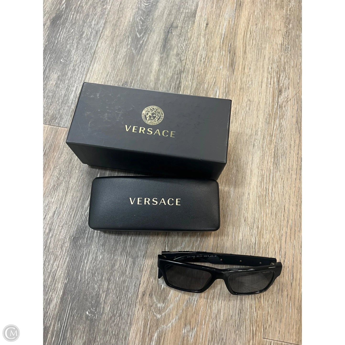 Sunglasses Luxury Designer By Versace, Size: