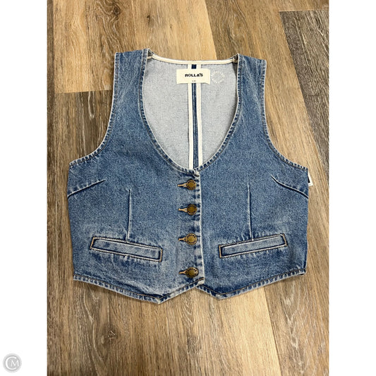 Vest Other By Rollas In Blue Denim, Size: Xs