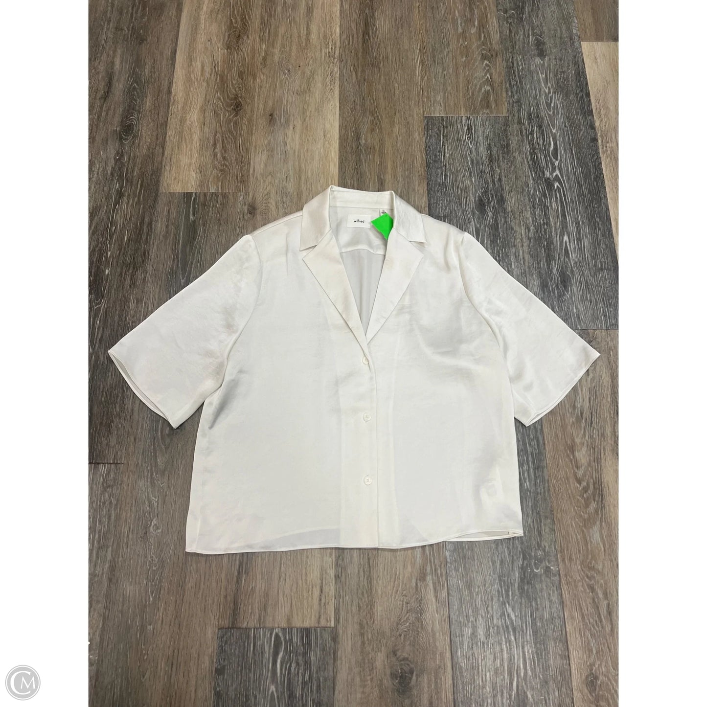 Blouse Short Sleeve By Wilfred In White, Size: Xs