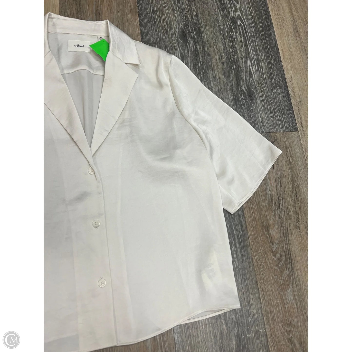 Blouse Short Sleeve By Wilfred In White, Size: Xs
