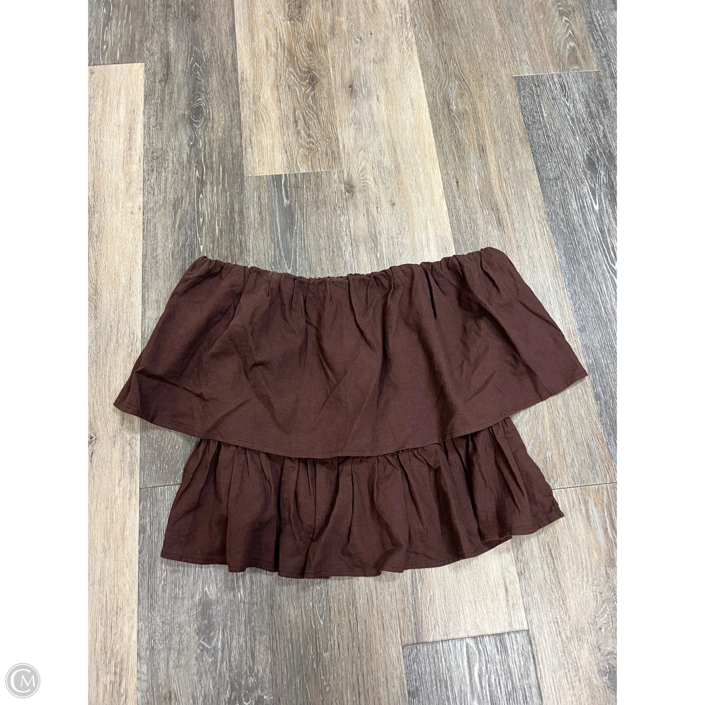 Top Sleeveless By Z Supply In Brown, Size: L
