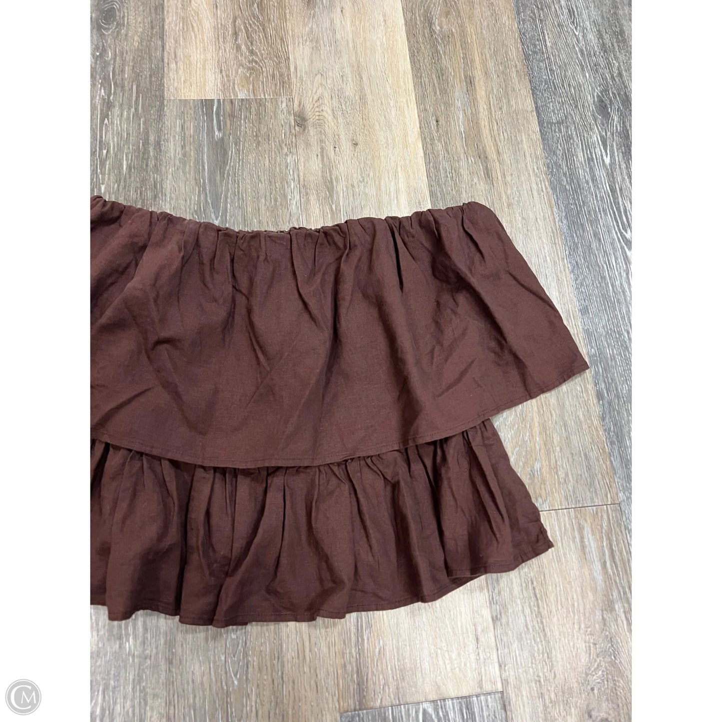 Top Sleeveless By Z Supply In Brown, Size: L