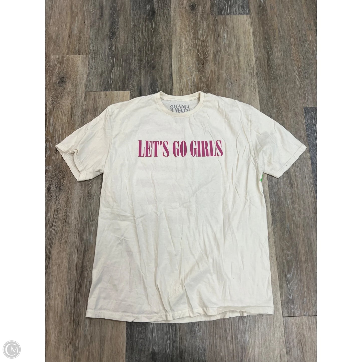 Top Short Sleeve By Clothes Mentor In Cream, Size: Xl