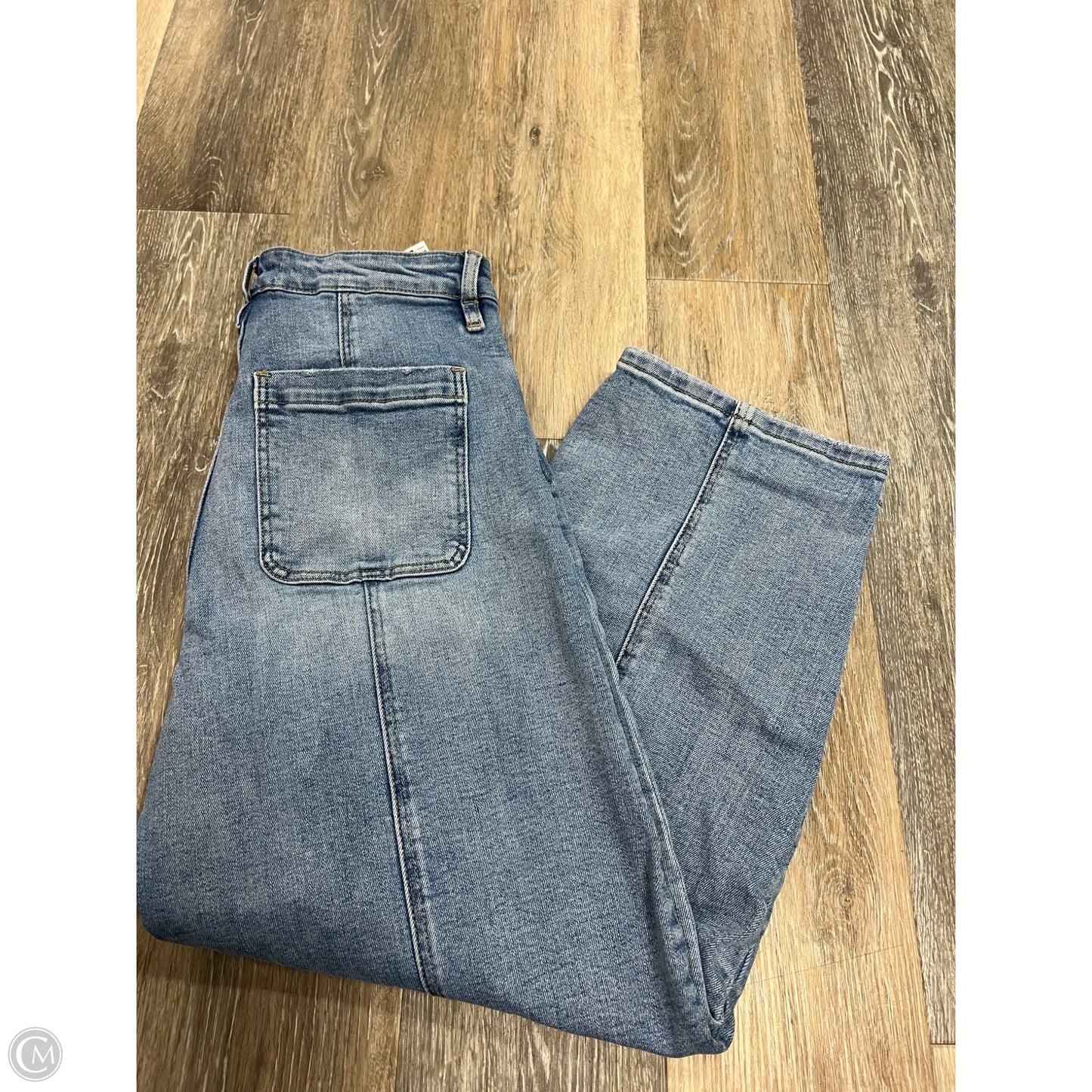 Jeans Wide Leg By Vervet In Blue Denim, Size: 8