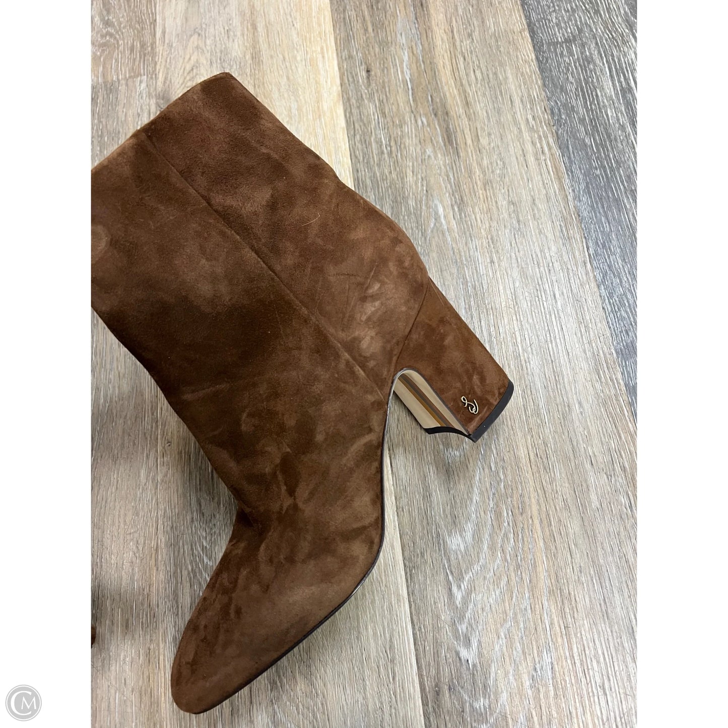 Boots Ankle Heels By Sam Edelman In Brown, Size: 9