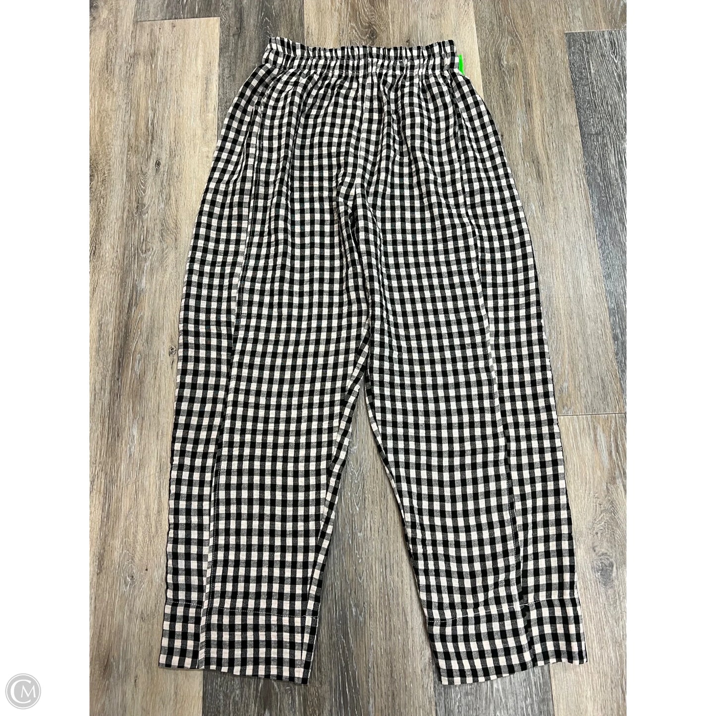 Pants Wide Leg By Miou Muse In Checkered Pattern, Size: M